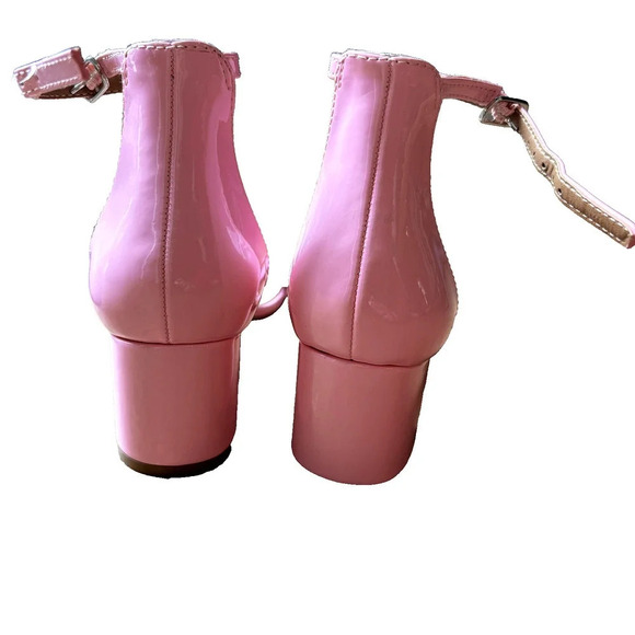 Steve Madden Size 8 Pink Patent 2 1/4 Inch Heel - Picture 5 of 7